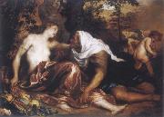 Anthony Van Dyck The funf senses with landscape oil on canvas